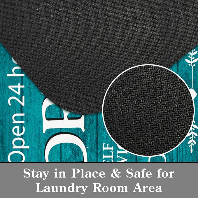 Lahome Remi Farmhouse Laundry Room Rug Runner 20"x59" Laundry Rugs and Mats - Image 4