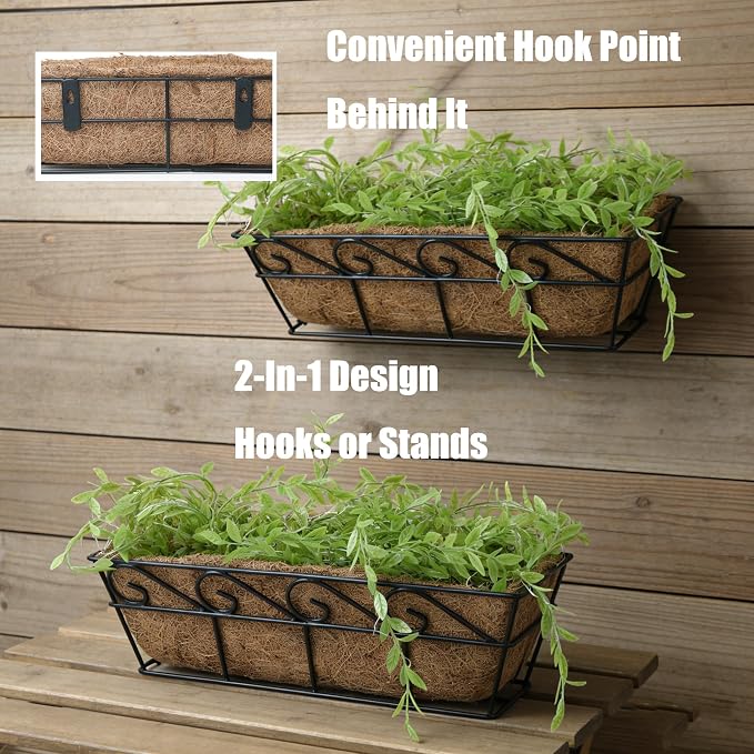 LX7 3 Pack Hanging/Wall-Mounted Planters Baskets - Image 8