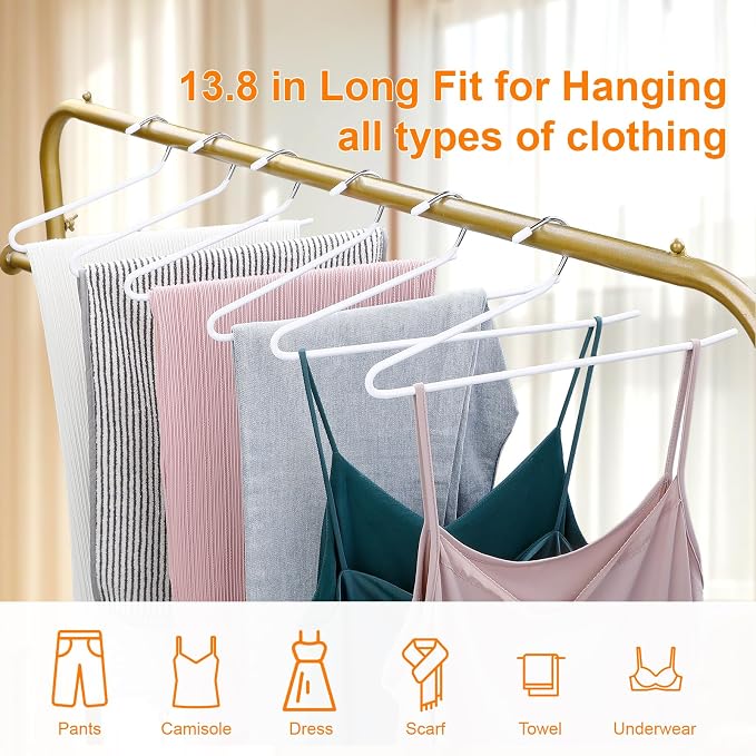 MOPALL Clothes Hanger 30 Pack, Pants Hangers Space Saving Heavy Duty Coat - Image 3