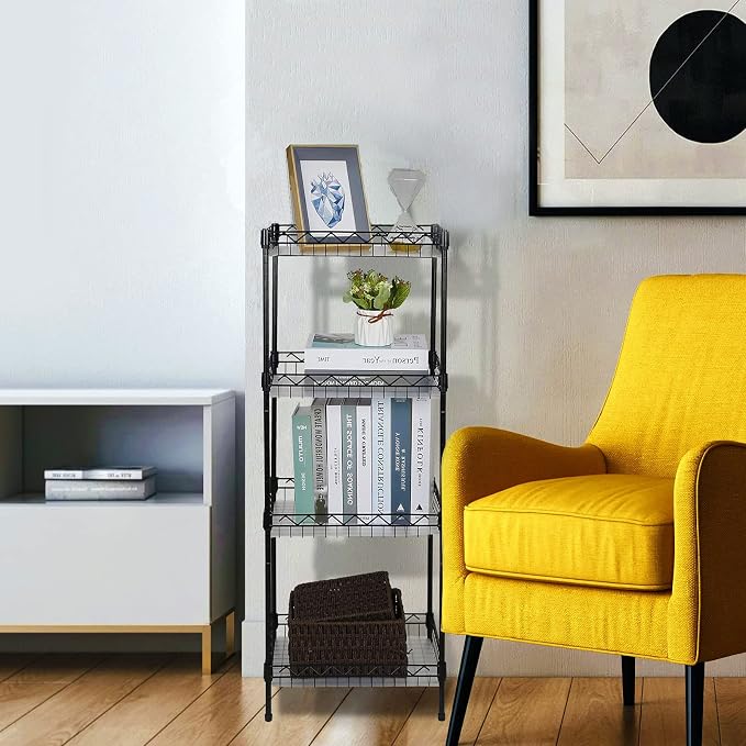 Storage Shelves, 4-Tier Wire Shelving Unit - Image 2