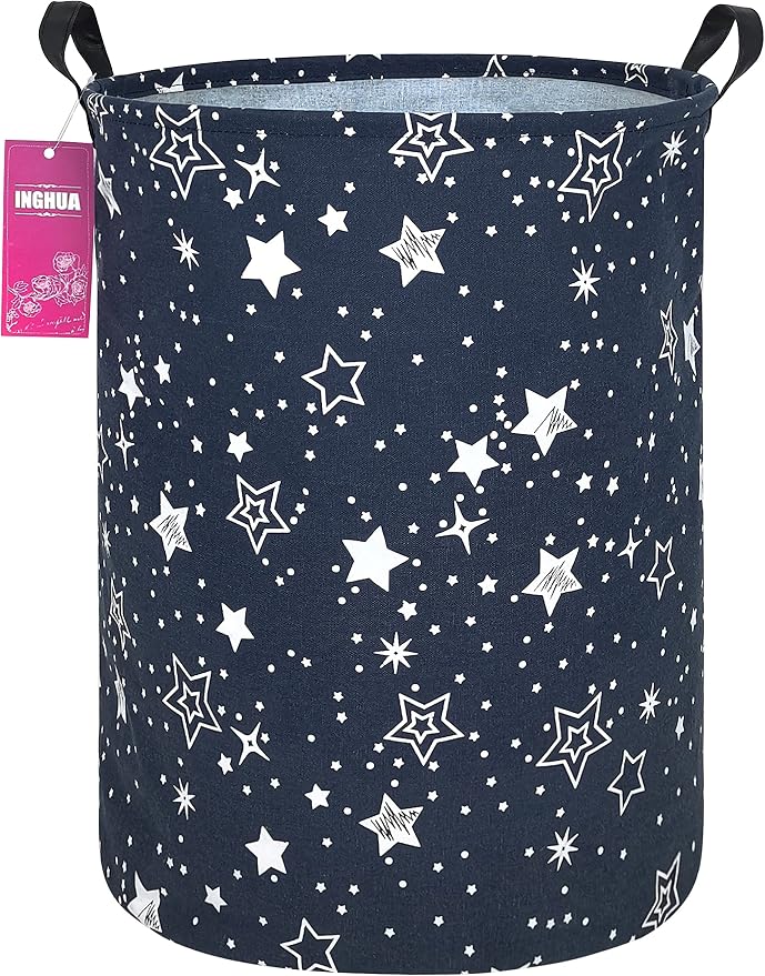 Laundry Hamper Large Canvas Fabric Lightweight Storage Basket/Toy by INGHUA