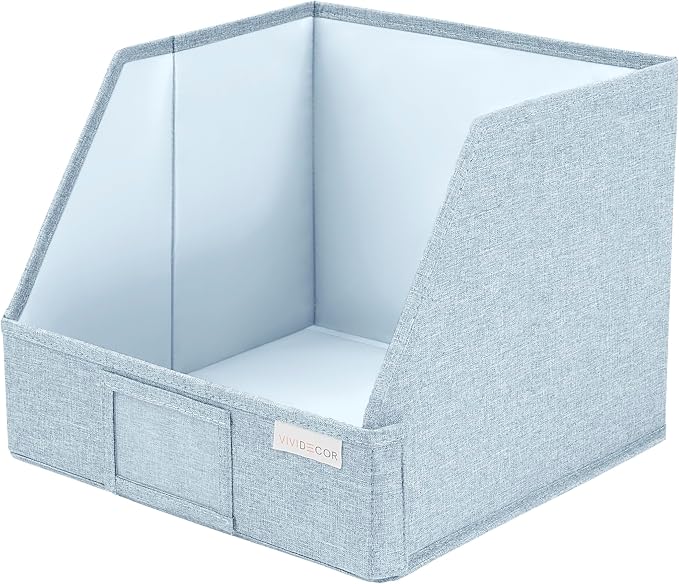 Trapezoid Storage Bins – 12"x12"x10"x 4" Closet Shelf Organizer & Baskets - Image 8