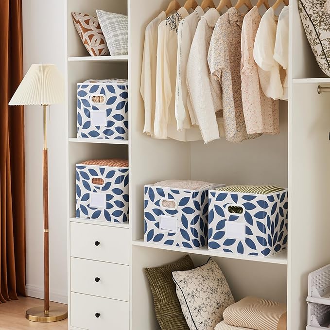 MAX Houser Fabric Storage Bins Cubes Baskets Containers - Image 2