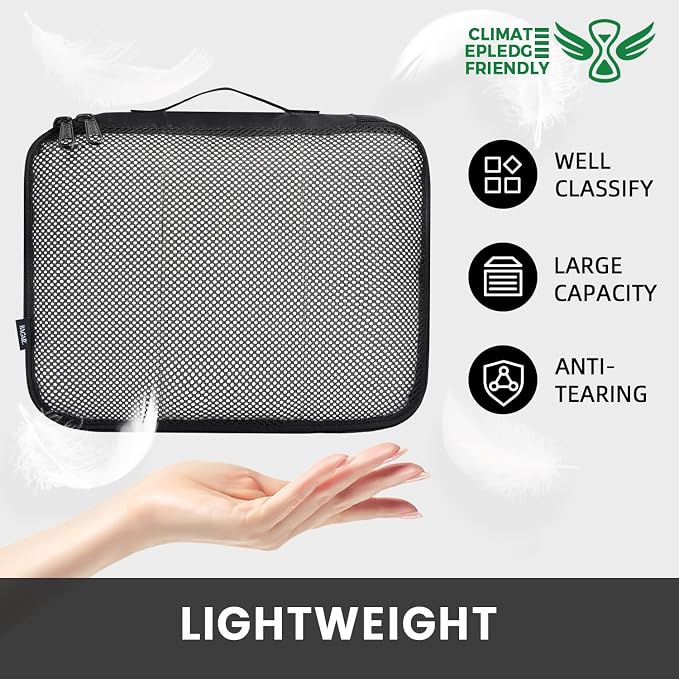 BAGAIL 6 Set Packing Cubes Luggage Packing Organizers - Image 3