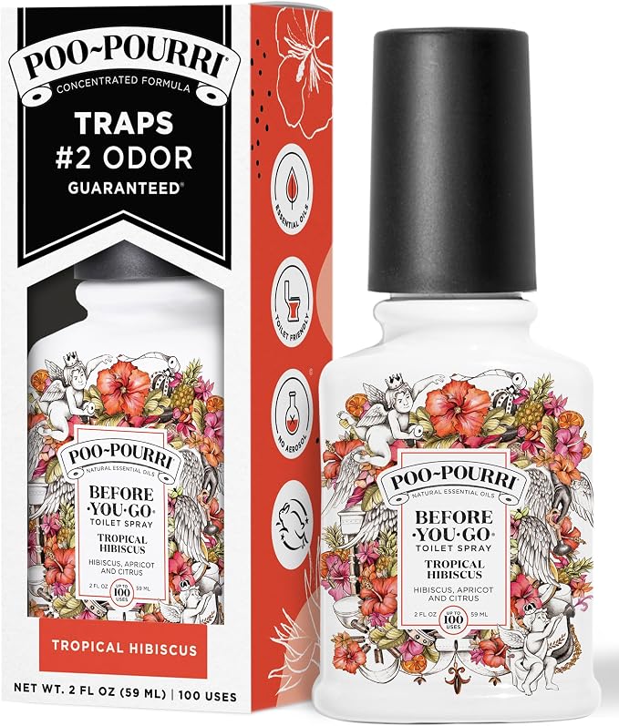 Poo-Pourri Before-You-Go Toilet Spray, Tropical Hibiscus, 2 Fl Oz by %7EPourri