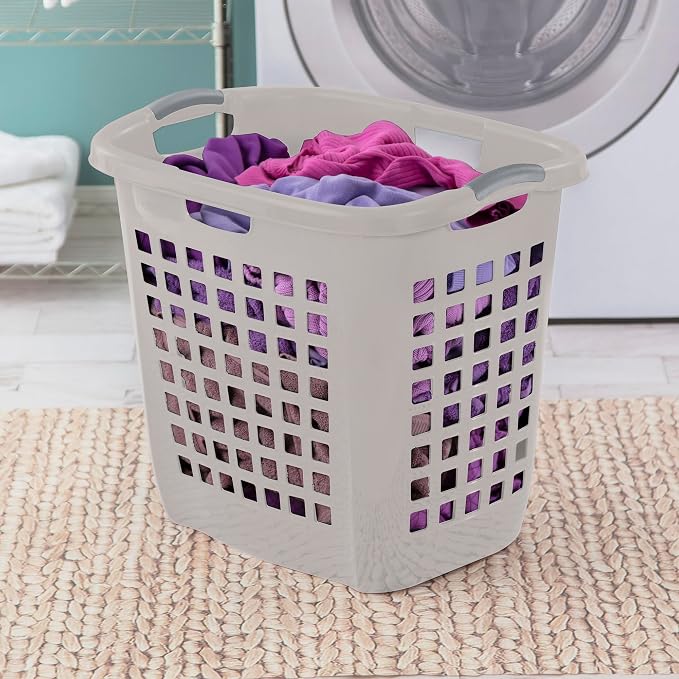Sterilite 4-Pack 2.1 Bushel Ultra Easy Carry Hamper, Laundry Basket Organizer - Image 4