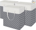 BlissTotes 3-Pack Laundry Basket, Freestanding＆Waterproof Laundry Hamper by BlissTotes