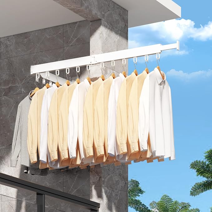 Clothes Drying Rack, Laundry Drying Rack, Wall Mounted Clothes Rack, Laundry - Image 7