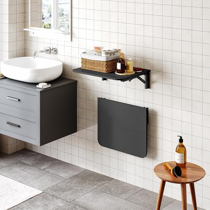 HOOBRO Folding Table, Wall Mounted Floating Desk - Image 2