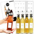 Minimalist Oil Bottle Labels, 95 Preprinted Pantry Stickers by SAVVYSORTED%C2%AE