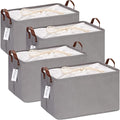 Hinwo 31L Large Storage Bins, Foldable Clothes Storage Baskets by Hinwo