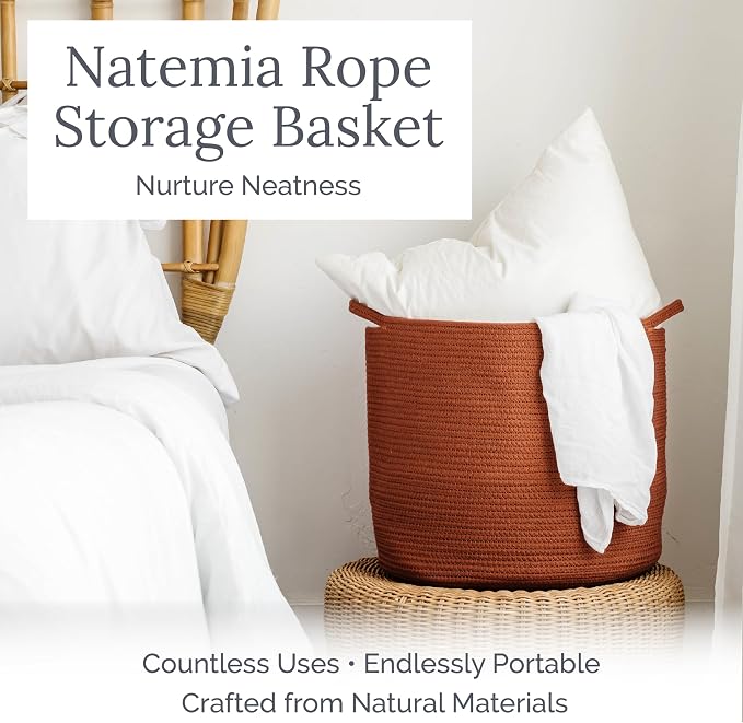 Natemia Large Woven Storage Basket - Image 2