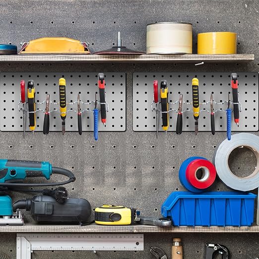 Hanaive 4 Pieces Pegboard Pliers Holder, Holds 11 Plier Per Rack, Steel - Image 7
