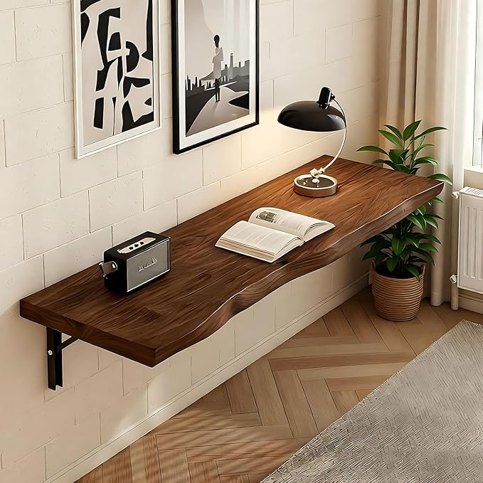 Wall Mounted Folding Table Wood by BDKNBHG