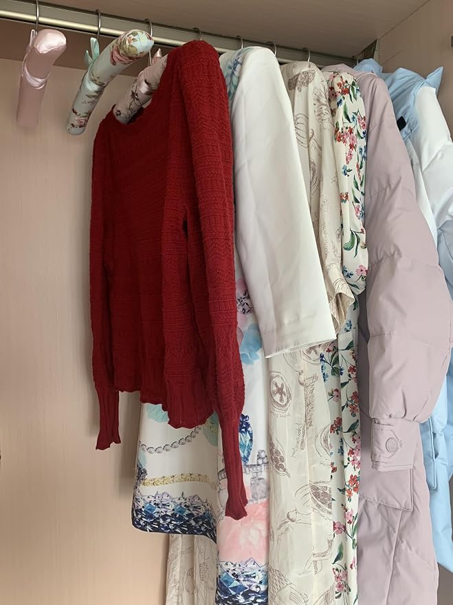 Anti-slip Satin Padded Clothes Hangers - Image 3