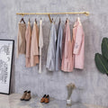 Industrial Pipe Wall Mounted Clothes Hanging Shelves System, Metal Clothing by FURVOKIA