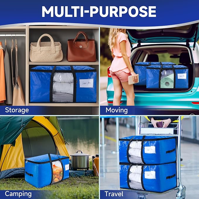 CONGREGATE 8-Pack Heavy Duty Blue Moving Bags - Image 10