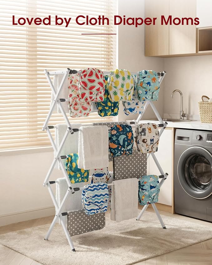 Foldable Clothes Drying Rack – Metal Laundry Drying Rack - Image 9