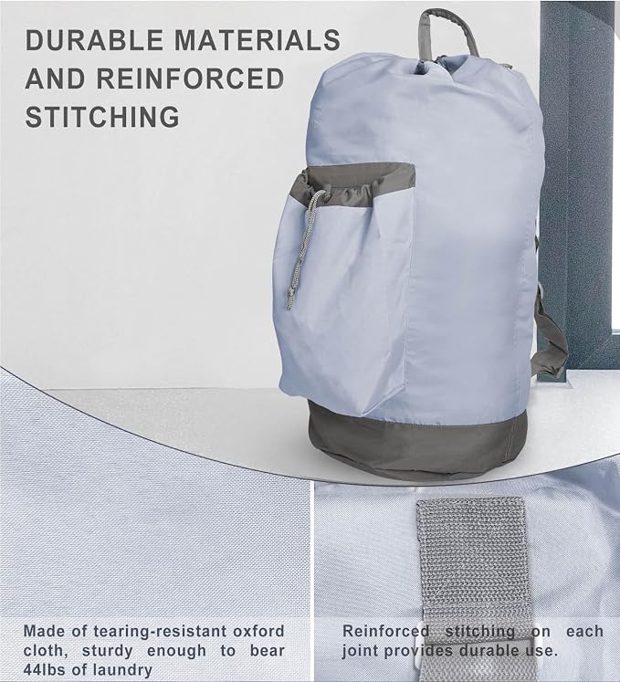 Laundry Bag Extra Large Heavy Duty, Laundry Backpack - Image 4