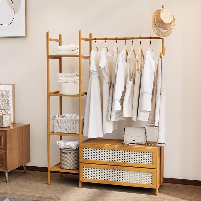 Bamboo Clothes Rack, Garment Rack by Unknown