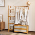 Bamboo Clothes Rack, Garment Rack by Unknown