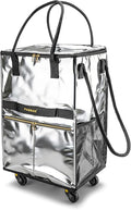 Reusable Grocery Bag on 5 Wheels, Foldable Rolling Tote Bag by PASMAN