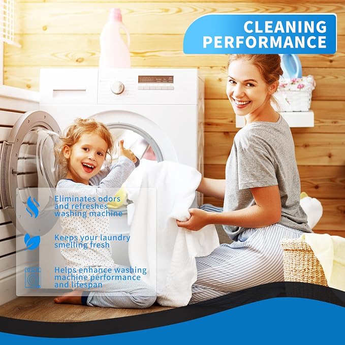 Washing Machine Cleaner Descaler 26 Pack-Deep Cleaning Tablets - Image 7