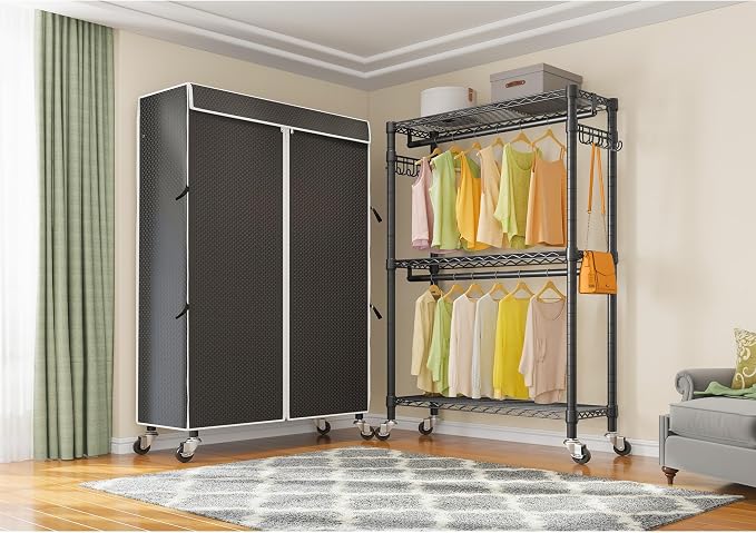 VIPEK R2C Heavy Duty Rolling Garment Rack - Image 2