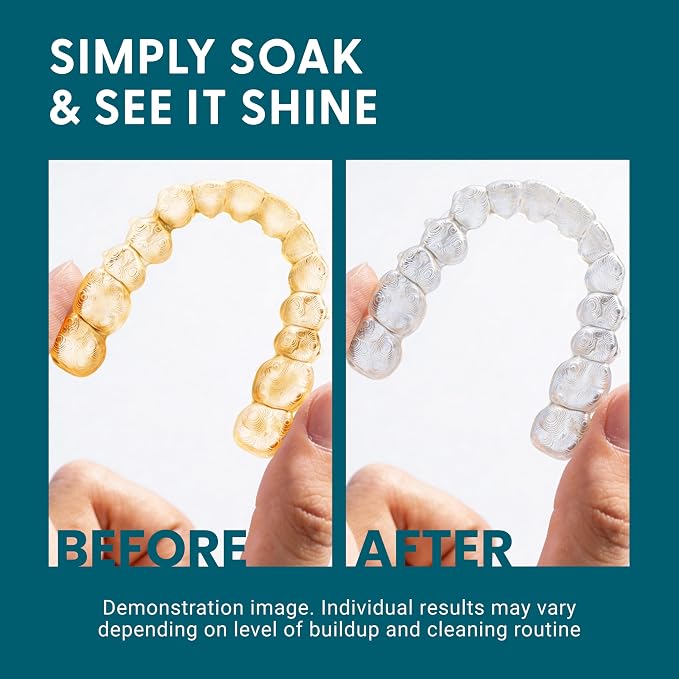 Retainer Cleaner and Soak Container, No-Mess Cleaning Tablets - Image 11