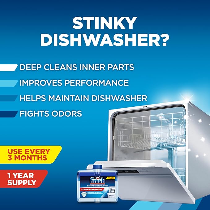 Finish Dishwasher Cleaner Liquid, Deep Cleans Hidden Grease & Limescale - Image 2