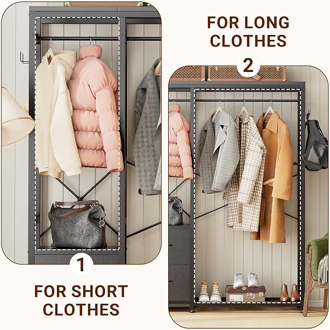 Lulive Clothes Rack, Heavy Duty Garment Rack - Image 6