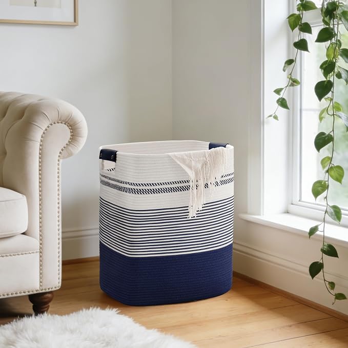 85L Tall Laundry Hamper with Handles - Image 7