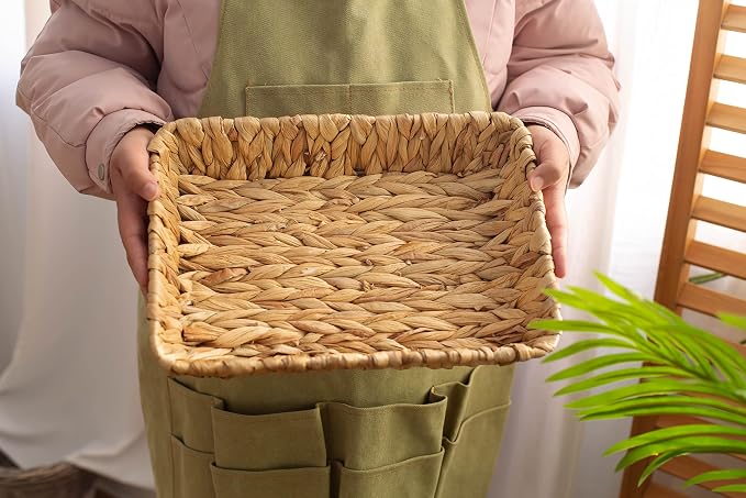 Hand-Woven Large Storage Baskets, Water Hyacinth Wicker Baskets - Image 4