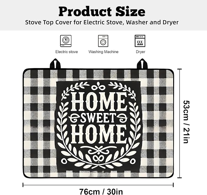 Multi-Design Stove Top Cover for Glass/Electric Stoves - Image 2