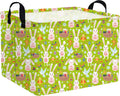 FXOLCSHE Rectangular Easter basket, Easter basket empty, Kids Toy Storage Basket by FXOCSHE