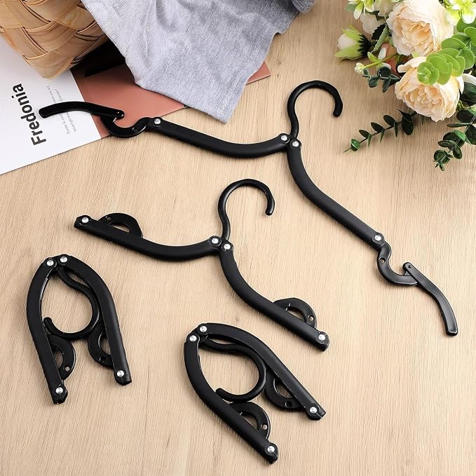 40Pcs FoldableTravel Hangers Space Saving Portable Folding Coat Hangers Travel - Image 6