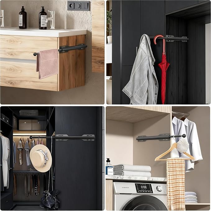 Valet Rod For Closet Pull Out, Standard Retractable closet rod organization rack - Image 8