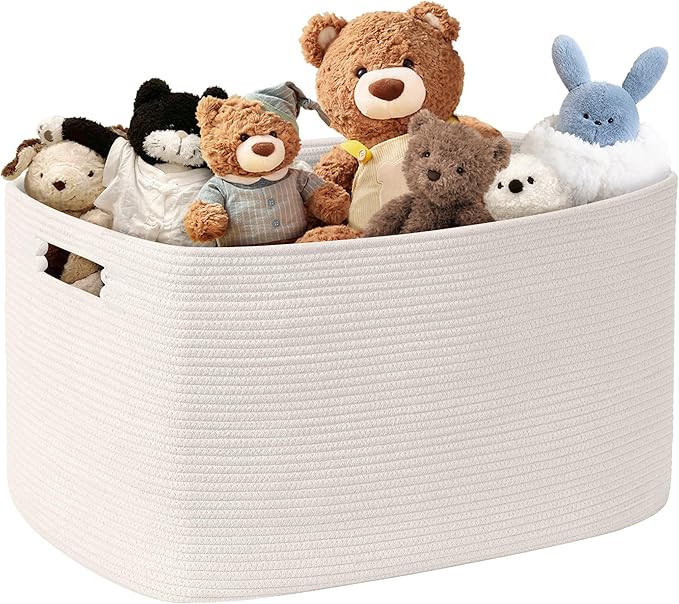 86L Large Baby Girls Laundry Basket by SunNewt