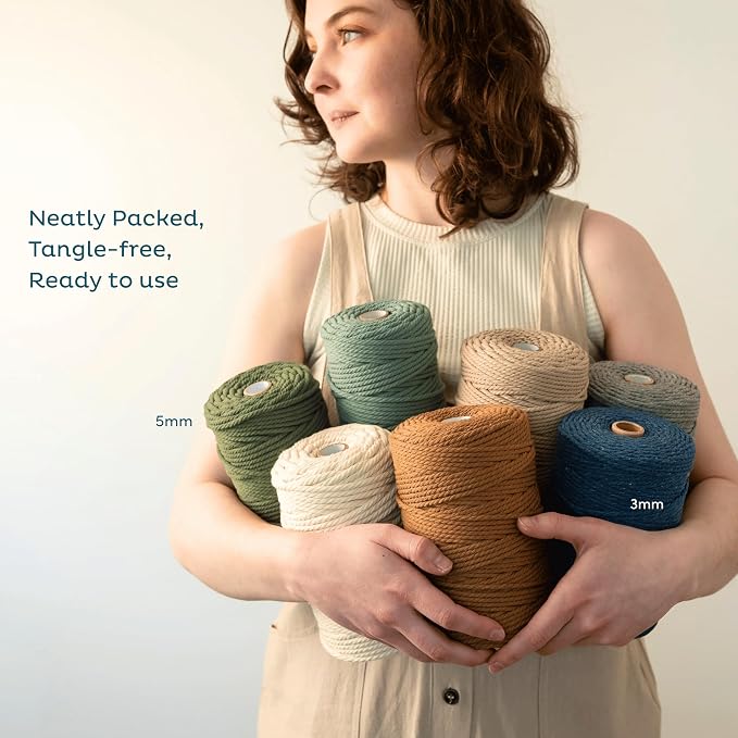Nook Theory Macrame Cord - 3mm 109 Yards Cotton Rope - Image 9