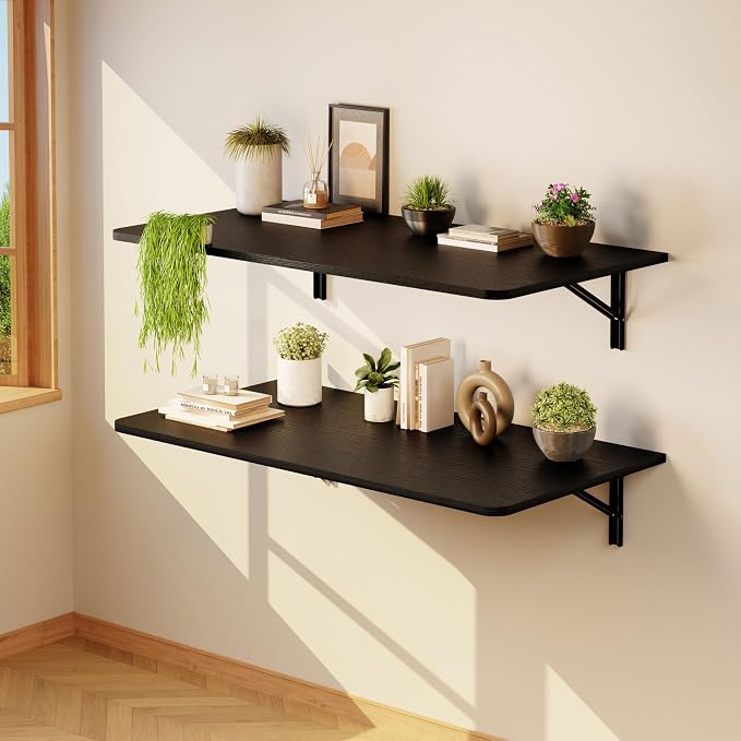 IAE Wall Mounted Floating Foldable Desk, Fold&Floating Design - Image 7