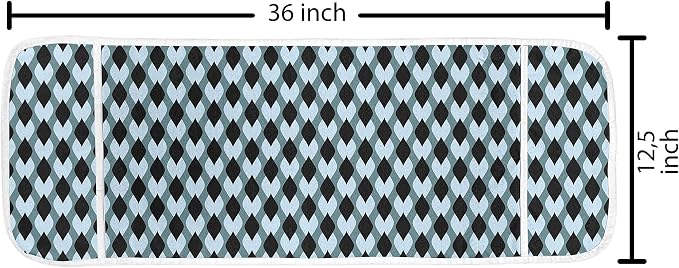 Ambesonne Geometric Microwave Oven Cover, Surreal Ornamental Leaf Pattern - Image 2