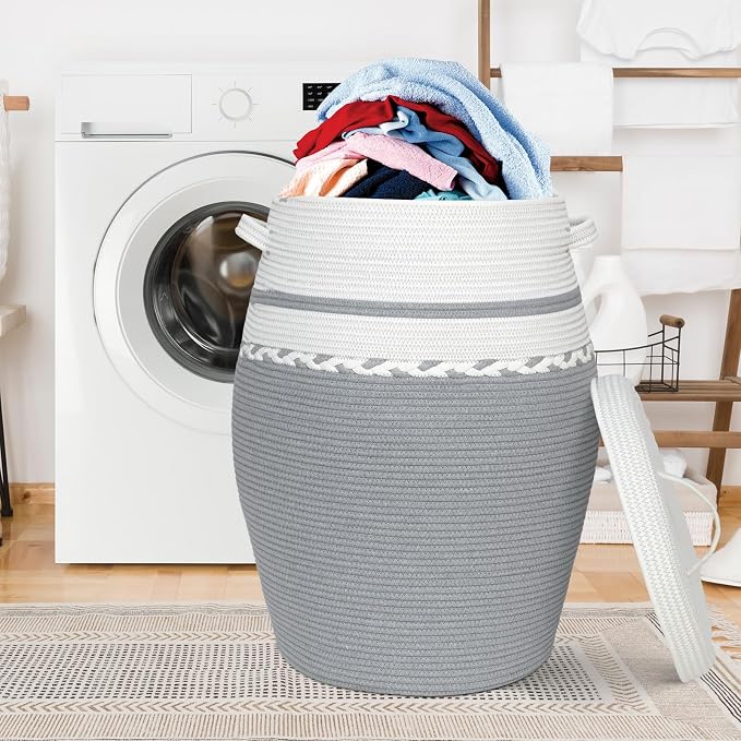 Large Collapsible Laundry Baskets, Laundry Hamper - Image 5