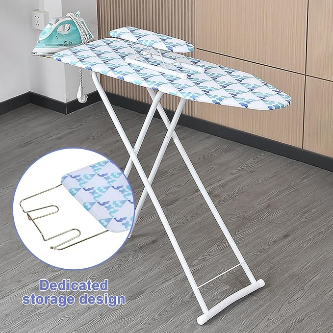 Ironing Board Full-Size, Adjustable Height Foldable Extended Household Ironing - Image 6