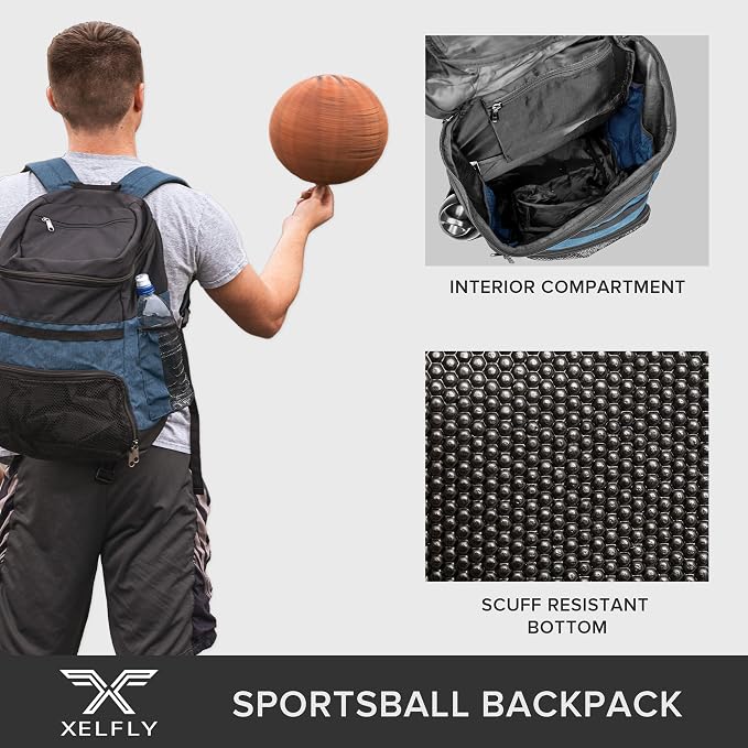 Basketball Backpack with Ball Compartment - Image 7
