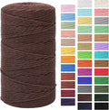 Macrame Cord 3mm x 164yd | 100% Natural Cotton Macrame Rope | 4 Strand Twisted by MacraBoho