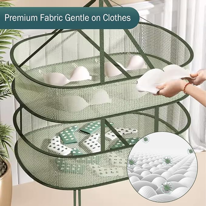 COVRA 2-Pack 23.6×15.7×3.5 Inches Single Layer, Double-Layer Foldable Mesh - Image 5
