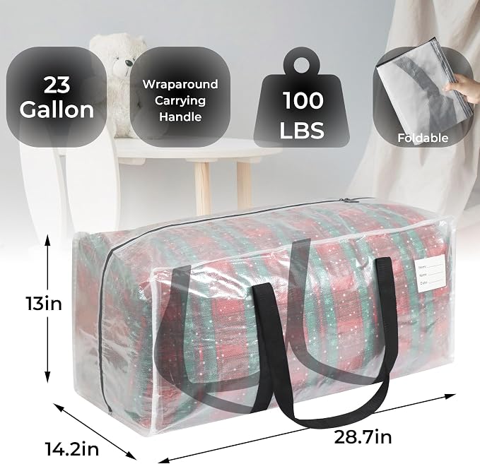 6 Pack Extra Heavy Duty Large Moving Bags - Image 2