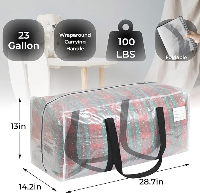 8 Pack Extra Heavy Duty Large Moving Bags - Image 2