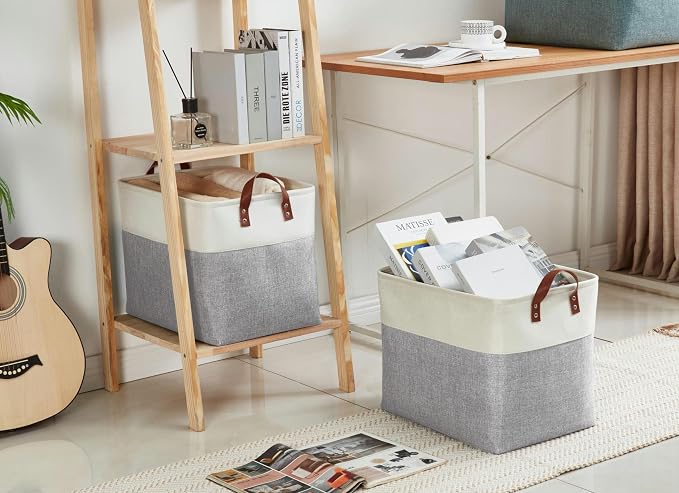 DECOMOMO Extra Large Storage Baskets, Fabric Storage Bins - Image 7