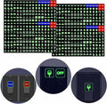 578PCS Light Switch Labels Decals Glow in the Dark Stickers by Unknown